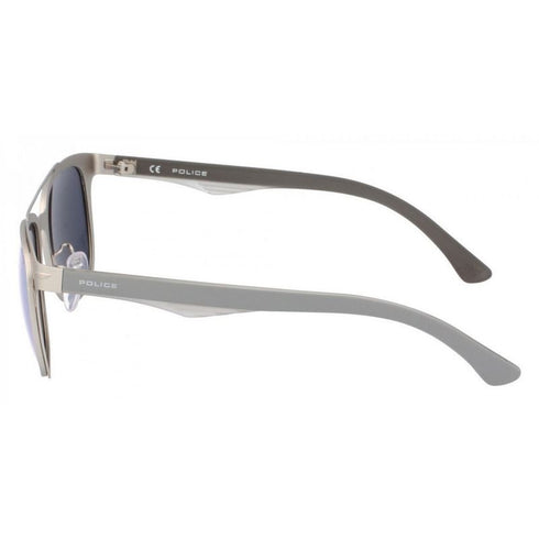 Police Sunglasses Spl356-581P Blackbird Light Silver Metal 53-19-140