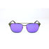 Police Sunglasses SPL574-S69V Track Green With Polarized Purple Lenses Metal 57-15-150