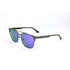 Police Sunglasses SPL574-S69V Track Green With Polarized Purple Lenses Metal 57-15-150