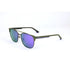 Police Sunglasses Spl574-S69V Track Green With Polarized Purple Lenses Metal 57-15-150