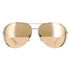 Michael Kors Aviator Shiny Silver Liquid Rose Gold Chelsea Sunglasses 5004-11535A