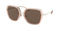 Michael Kors Women's Gold Brown Square Sunglasses MK1075-101473