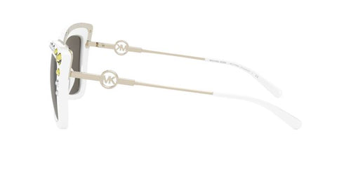 Michael Kors Women Square Sunglasses MK2128B-3346/3(55) White