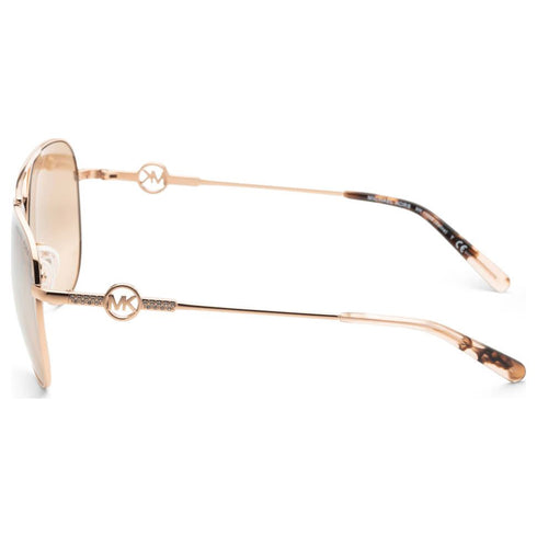Michael Kors Women's Rose Gold Aviator Sunglasses MK1066B-11088Z