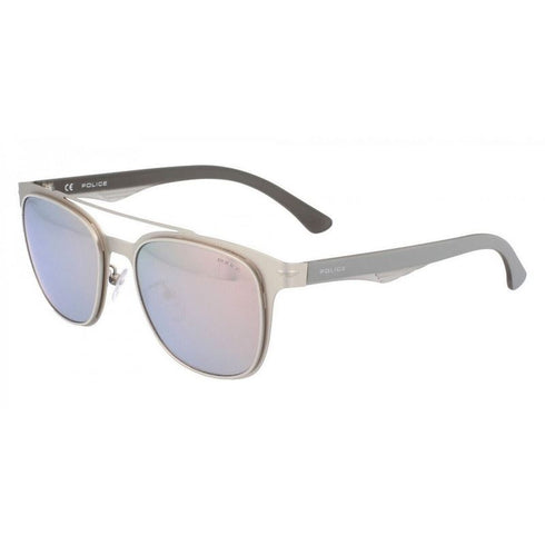 Police Sunglasses Spl356-581P Blackbird Light Silver Metal 53-19-140