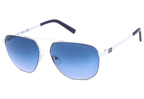 Guess Men's Sunglasses Aviator White GF5065-S-21W Blue Gradient 60-16-140