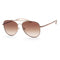 Michael Kors Women's Brown Aviator Sunglasses MK1045-121313