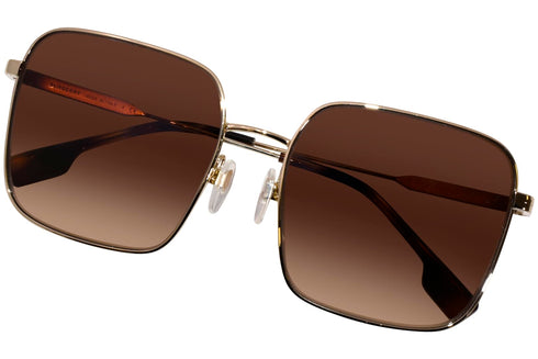 Burberry Women Sunglasses Jude Light Gold W/ Brown Gradient Square BE3119-110913(58)