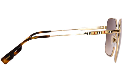 Burberry Women Sunglasses Jude Light Gold W/ Brown Gradient Square BE3119-110913(58)