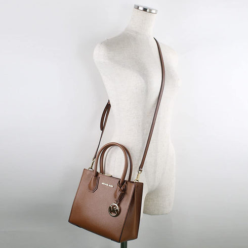 Michael Kors Mercer Medium Pebbled Leather Crossbody Bag