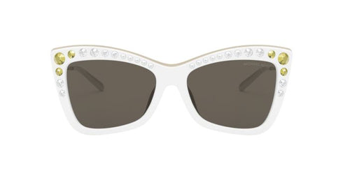 Michael Kors Women Square Sunglasses MK2128B-3346/3(55) White