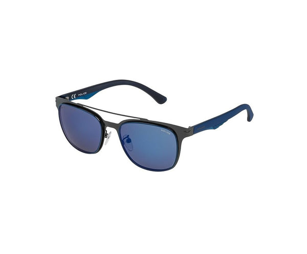 Police Sunglasses SPL356-K53B Blackbird Light Blue/Black Metal 53-19-145