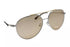 Michael Kors Sunglasses Antivua MK1041-115373 Shiny Silver Light Brown