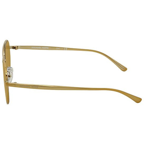 Michael Kors Women's Gold-Tone Aviator Sunglasses MK1021-11687P