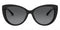 Michael Kors Women's Cat Eye Sunglasses 56-16-140 Black Gold