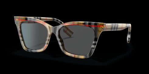 Burberry Women Sunglasses Vintage Check W/ Dark Grey Irregular BE4346-394487
