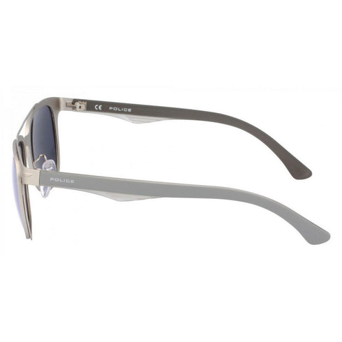 Police Sunglasses SPL356-581P Blackbird Light Silver Metal 53-19-140