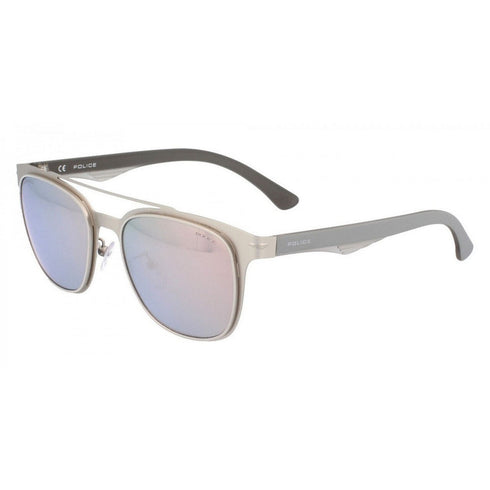 Police Sunglasses SPL356-581P Blackbird Light Silver Metal 53-19-140