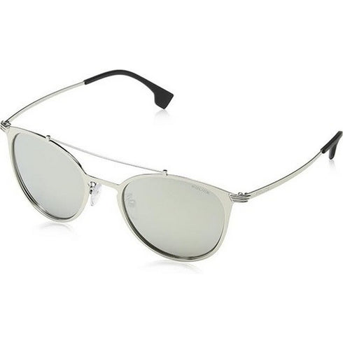 Police Sunglasses SPL156V-579X Rival Silver Metal 51-20-145