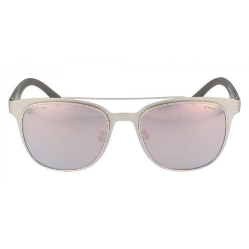 Police Sunglasses Spl356-581P Blackbird Light Silver Metal 53-19-140