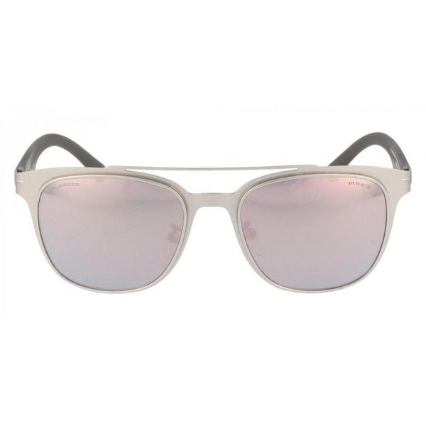 Police Sunglasses Spl356-581P Blackbird Light Silver Metal 53-19-140
