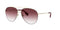 Burberry Women Sunglasses Ferry Light Gold W/ Clear Gradient Dark Violet Pilot BE3113-11098H(59)