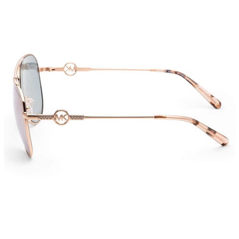 Michael Kors Women's Rose Gold Aviator Sunglasses MK1066B-11084Z