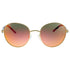 Michael Kors Unisex Gold Round Sunglasses Orange MK1007-10246Q-52