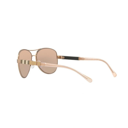 Burberry Women Sunglasses Light Gold Brown Gradient Pilot BE3080-12357J