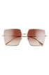 Burberry Women Sunglasses Light Gold Gradient Brown Square BE3133-110913