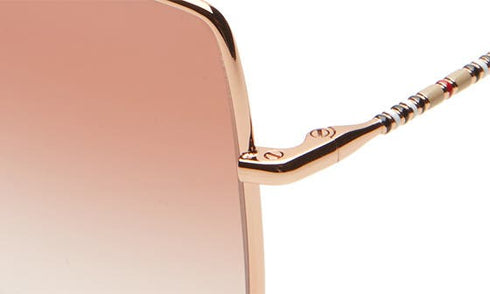 Burberry Women Sunglasses Light Gold Gradient Brown Square BE3133-110913