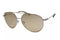 Michael Kors Sunglasses Antivua MK1041-115373 Shiny Silver Light Brown