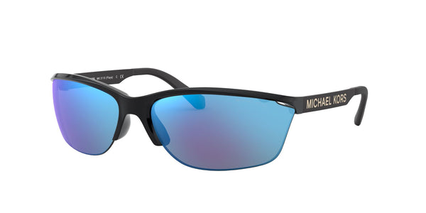Michael Kors Women's Playa Sunglasses Black MK2110-33321U(71) Blue Mirror