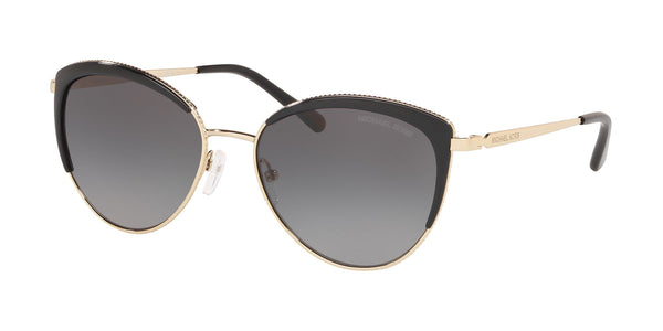 Michael Kors Women Sunglasses Light Gold MK1046-1855T3 Gray