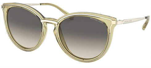 Michael Kors MK1077-101411(54) Sunglasses Light Gold/Pale Yellow Transparent