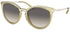 Michael Kors MK1077-101411(54) Sunglasses Light Gold/Pale Yellow Transparent