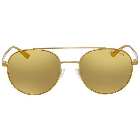 Michael Kors Women's Gold-Tone Aviator Sunglasses MK1021-11687P