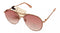 Converse Men Rose Gold Metal Fashion Aviator Sunglass Pink Gradient Lens H100