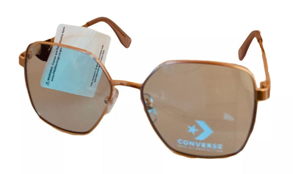Converse Gold Womens Sunglass Gold Square Blue Gradient Lens H095