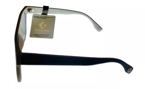 Converse Matte Black Mens Sunglass Flatt Front Plastic Flash Lens H104