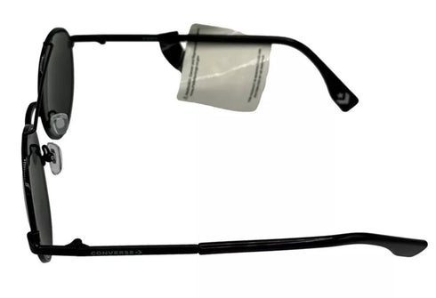 Converse Mens Round Metal Black Sunglass Smoke Lens H097