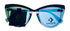 Converse Silver Blue Sunglass Cateye Plastic, Blue Gradient Lens H102