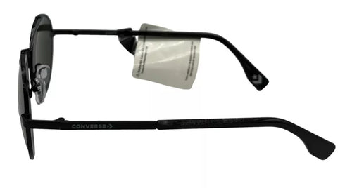 Converse Mens Round Metal Black Sunglass Smoke Lens H097