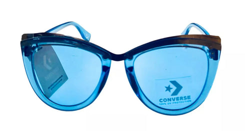 Converse Silver Blue Sunglass Cateye Plastic, Blue Gradient Lens H102