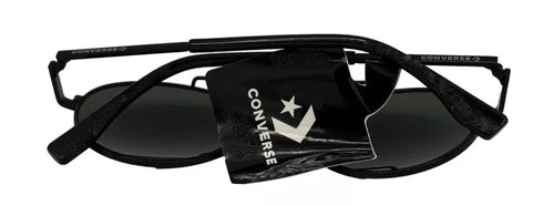 Converse Mens Round Metal Black Sunglass Smoke Lens H097