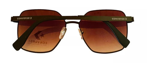 Converse Black Womens Sunglasses Square Metal Smoke Gradient Lens H095