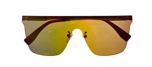 Converse Mens Rose Gold Front Mount Flatt Metal Shield Sunglass H119